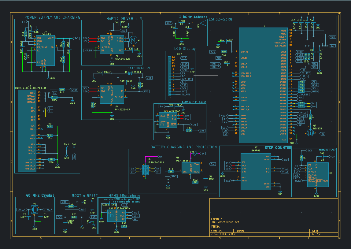 Smartwatch schematic